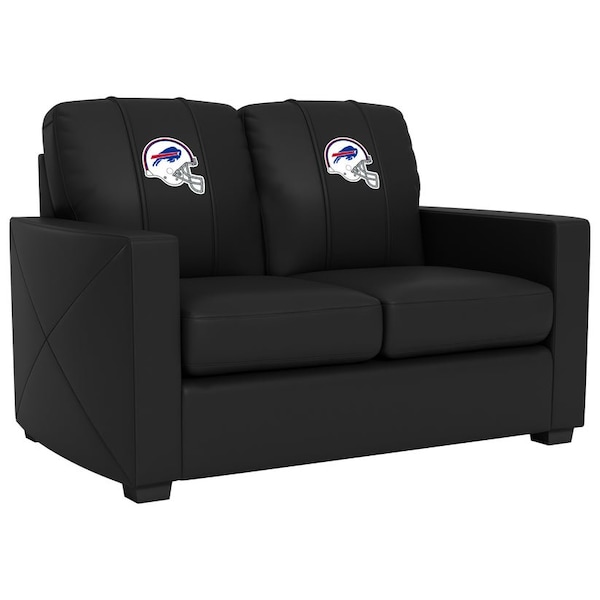 Dreamseat Silver Loveseat with Buffalo Bills Helmet Logo XZ7759003LSCDBK-PSNFL20017 - main